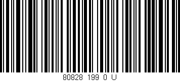 Código de barras (EAN, GTIN, SKU, ISBN): '80828_199_0_U'