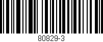 Código de barras (EAN, GTIN, SKU, ISBN): '80829-3'