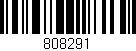 Código de barras (EAN, GTIN, SKU, ISBN): '808291'