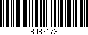 Código de barras (EAN, GTIN, SKU, ISBN): '8083173'