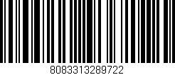 Código de barras (EAN, GTIN, SKU, ISBN): '8083313289722'