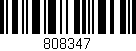 Código de barras (EAN, GTIN, SKU, ISBN): '808347'