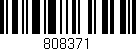 Código de barras (EAN, GTIN, SKU, ISBN): '808371'