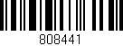 Código de barras (EAN, GTIN, SKU, ISBN): '808441'