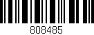 Código de barras (EAN, GTIN, SKU, ISBN): '808485'