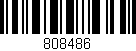 Código de barras (EAN, GTIN, SKU, ISBN): '808486'