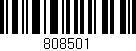 Código de barras (EAN, GTIN, SKU, ISBN): '808501'