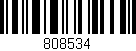 Código de barras (EAN, GTIN, SKU, ISBN): '808534'