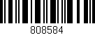 Código de barras (EAN, GTIN, SKU, ISBN): '808584'