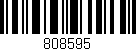 Código de barras (EAN, GTIN, SKU, ISBN): '808595'