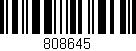 Código de barras (EAN, GTIN, SKU, ISBN): '808645'