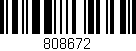 Código de barras (EAN, GTIN, SKU, ISBN): '808672'