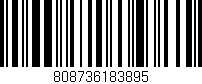 Código de barras (EAN, GTIN, SKU, ISBN): '808736183895'