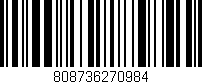 Código de barras (EAN, GTIN, SKU, ISBN): '808736270984'