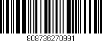 Código de barras (EAN, GTIN, SKU, ISBN): '808736270991'