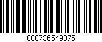 Código de barras (EAN, GTIN, SKU, ISBN): '808736549875'
