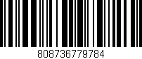 Código de barras (EAN, GTIN, SKU, ISBN): '808736779784'
