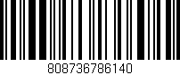 Código de barras (EAN, GTIN, SKU, ISBN): '808736786140'