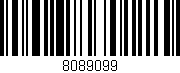 Código de barras (EAN, GTIN, SKU, ISBN): '8089099'