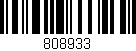 Código de barras (EAN, GTIN, SKU, ISBN): '808933'