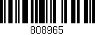 Código de barras (EAN, GTIN, SKU, ISBN): '808965'