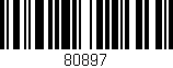 Código de barras (EAN, GTIN, SKU, ISBN): '80897'