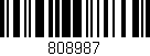 Código de barras (EAN, GTIN, SKU, ISBN): '808987'