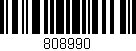 Código de barras (EAN, GTIN, SKU, ISBN): '808990'