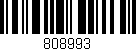 Código de barras (EAN, GTIN, SKU, ISBN): '808993'