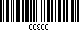 Código de barras (EAN, GTIN, SKU, ISBN): '80900'