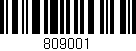 Código de barras (EAN, GTIN, SKU, ISBN): '809001'
