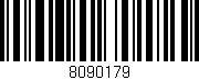 Código de barras (EAN, GTIN, SKU, ISBN): '8090179'