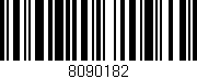 Código de barras (EAN, GTIN, SKU, ISBN): '8090182'