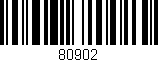 Código de barras (EAN, GTIN, SKU, ISBN): '80902'