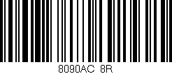 Código de barras (EAN, GTIN, SKU, ISBN): '8090AC/8R'