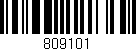 Código de barras (EAN, GTIN, SKU, ISBN): '809101'