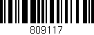 Código de barras (EAN, GTIN, SKU, ISBN): '809117'