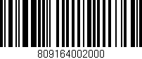 Código de barras (EAN, GTIN, SKU, ISBN): '809164002000'