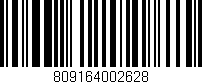 Código de barras (EAN, GTIN, SKU, ISBN): '809164002628'