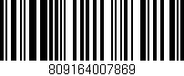 Código de barras (EAN, GTIN, SKU, ISBN): '809164007869'