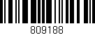 Código de barras (EAN, GTIN, SKU, ISBN): '809188'