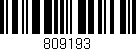 Código de barras (EAN, GTIN, SKU, ISBN): '809193'