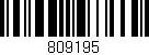 Código de barras (EAN, GTIN, SKU, ISBN): '809195'