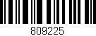 Código de barras (EAN, GTIN, SKU, ISBN): '809225'