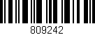 Código de barras (EAN, GTIN, SKU, ISBN): '809242'