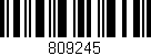 Código de barras (EAN, GTIN, SKU, ISBN): '809245'