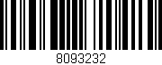 Código de barras (EAN, GTIN, SKU, ISBN): '8093232'