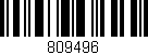Código de barras (EAN, GTIN, SKU, ISBN): '809496'