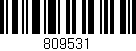 Código de barras (EAN, GTIN, SKU, ISBN): '809531'
