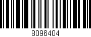 Código de barras (EAN, GTIN, SKU, ISBN): '8096404'